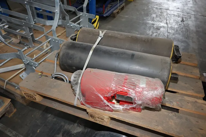 2 x Umlenktrommel / Motor ohne Palette